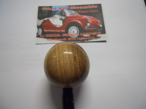 Wooden Ball Gear Shift Knob for Fiat 500 F L R 126 Vintage