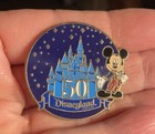 Disney pin 38608 Walt Disney Travel Co Disneyland 50 Mickey Mouse castle stars — photo 10