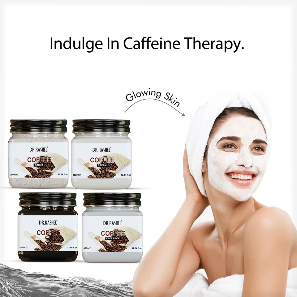 DR.RASHEL COFFEE PACK OF 4 (SCRUB, GEL, CREAM & FACEPACK) - 1520 ml - Image 2 of 4