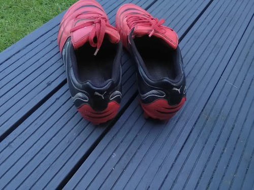 PUMA POWERCAT 4.10 FG FUSSBALLSCHUHE - ROT/SCHWARZ - UK GRÖSSE 12 - Bild 5 von 6