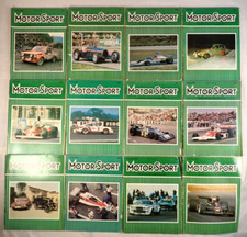 12 x MOTOR SPORT MAGAZINE 1976 COMPLETE YEAR VOL. LII No. 1-12