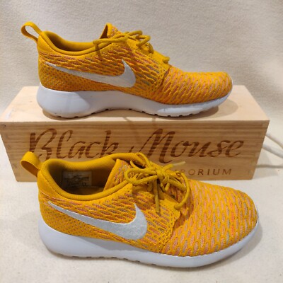 Nike Roshe run Flyknit W 704927-700 shoes orange Uk4 Used