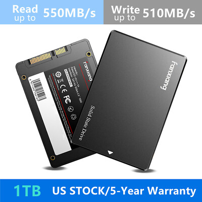 SSD 1TB 2.5'' SATA III Internal Solid State Drive Hard Disk Mac Laptop PC Desktop