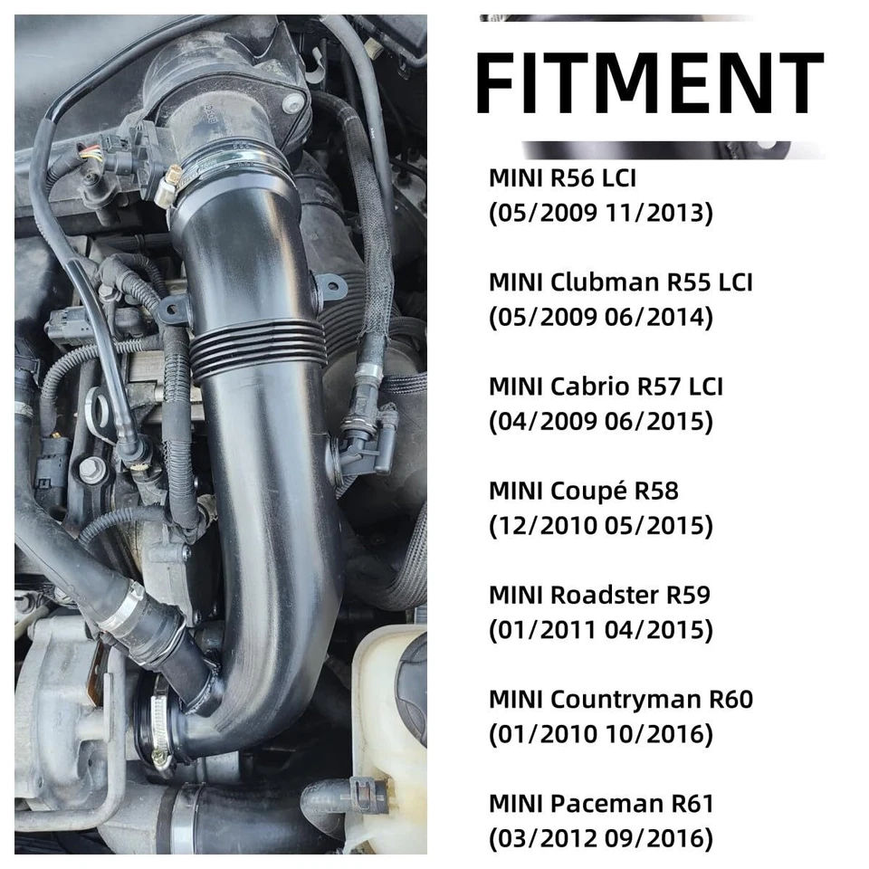 Bota de admisión de conducto de aire para Mini Cooper Countryman Paceman 2010-2015 13717627501 Foto 4 de 4