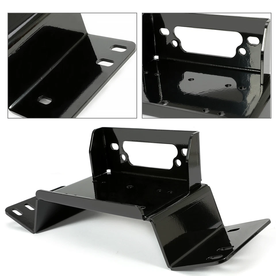 For 2014-2024 Honda Pioneer 700 700-4 UTV Steel Winch Mount Plate Powder Coated - Image 4 of 4