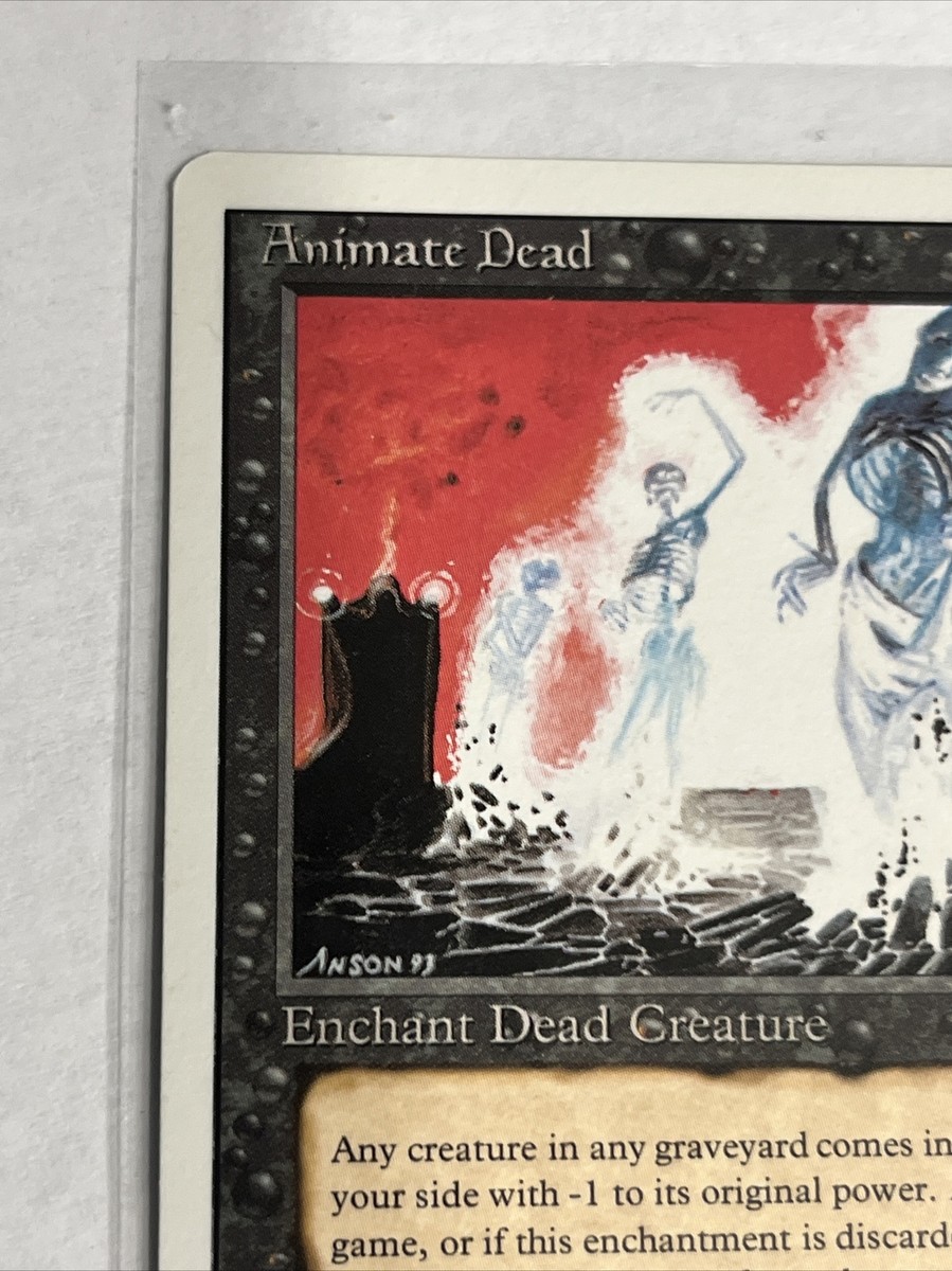 ANIMATE DEAD MAGIC THE GATHERING REVISED EDIDITO MTG Trading Card