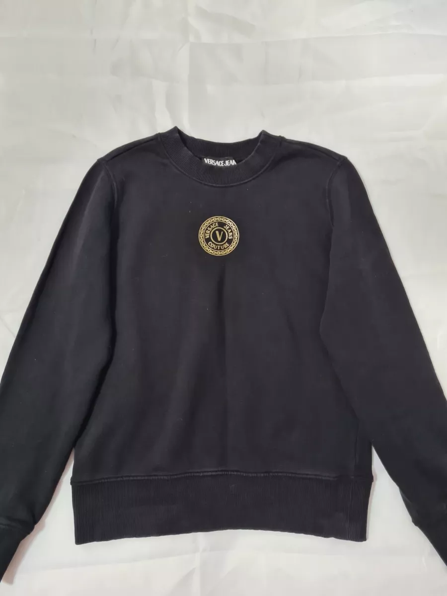 Black versace jumper cheap