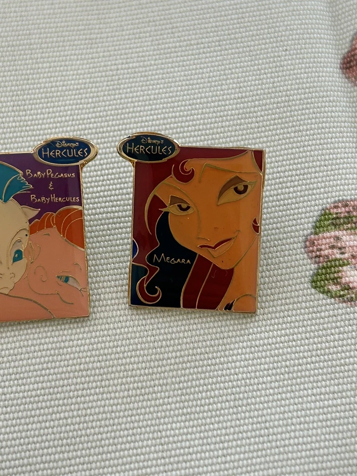 Disney Hercules Megara Pegasus Pin Box Theater Limited RARE Lot Of 3 Japan - Image 4 of 4