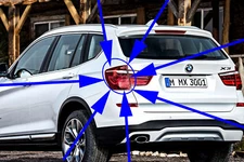 BMW F25 X3 LEFT REAR OUTER TRUNK LID TAILLIGHT LAMP 2011-2016 NEW GENUINE OE