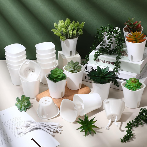 20 Pcs 3 Inch Self Watering Pots Self Watering Planters for Indoor Planters Plas - Picture 5 of 12