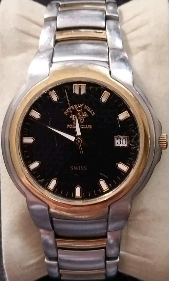 Reloj de cuarzo Beverly Hills Polo Club suizo todo acero inoxidable fecha P-CADGATTK  Foto 2 de 4