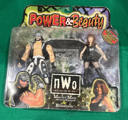 1999 Toybiz | WCW Power and Beauty | Macho Man & Miss Elizabeth | Action Figure - Picture 1 of 9