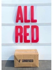 Outdoor Flexible Sign Letters Condensed Style | 8" x 8-15/16" | Red | 300 ct