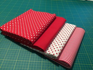 4 Xlarge Fq Fat Quarter Bundle 100 Cotton Red Free Uk P P Super Quality Ebay