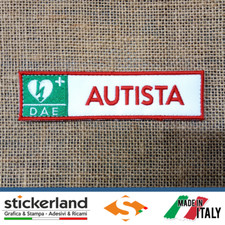 Toppa Toppe Patch AUTISTA DAE su base bianco da cucire