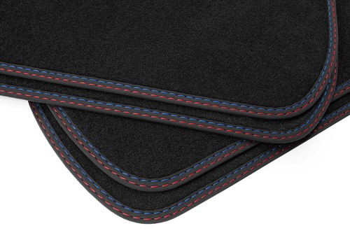 Alfombrillas premium de doble costura adecuadas para BMW Serie 1 E87 5 puertas M1 2004-2011 - Imagen 2 de 8