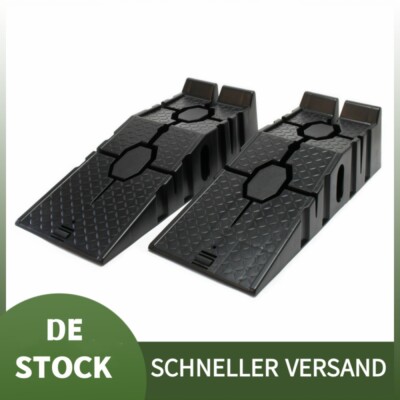 1 Paar Plastik Auffahrrampen Extra Flache Kunstoff Rampe Plastic ramp 2.5T DE
