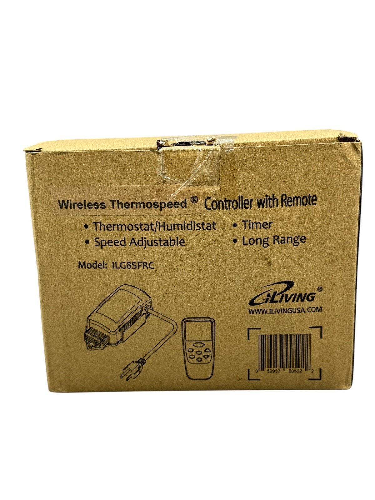 iLiving Exhaust Fan Smart Remote Control Kit with Thermostat and Humidistat New