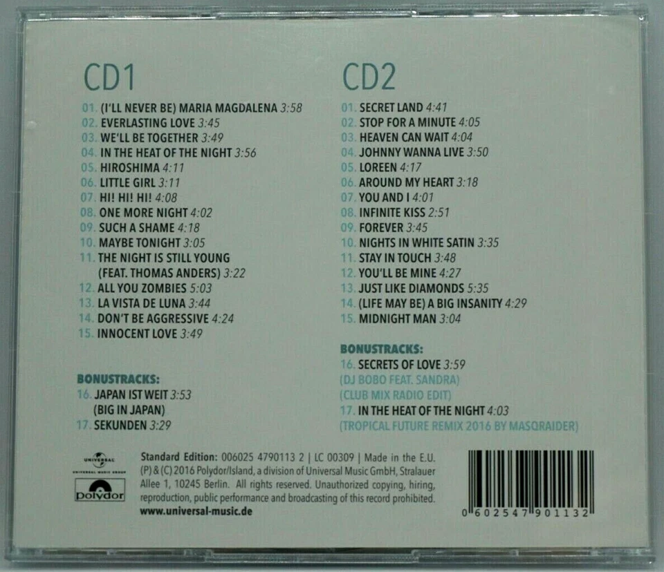 Sandra : The Very Best Of 2CD Album - Arabesque - Enigma - Everlasting Love HTF - Image 2 of 4