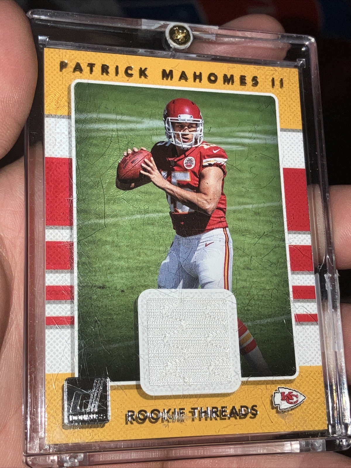 2017 Donruss Rookie Threads Jersey White #7 Patrick Mahomes II Kansas City Chief