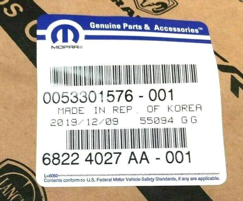Dodge Journey Crossroad 2014-2020 puerta levadiza trasera cromada placa de identificación emblema OEM Foto 4 de 4