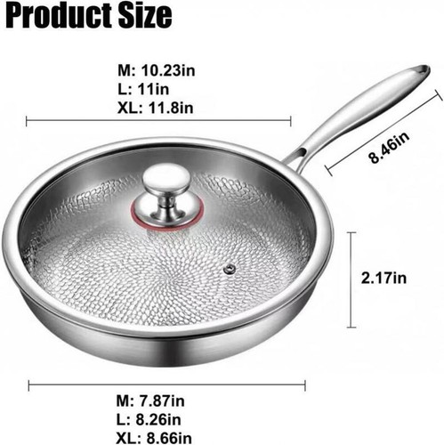 Titanium Hammered Pan Pro, 2025 Ultra-Durable Scratch-Resistant Non Stick Pan - Picture 3 of 18