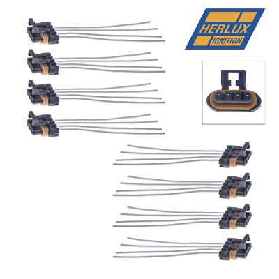 Set of 8 Herko Coil Pigtail Wiring Connector For UF192 D580
