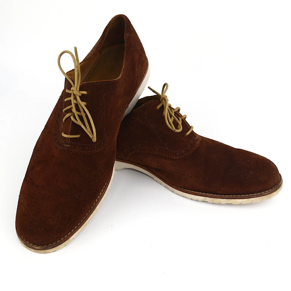Brooks Brothers Red Fleece 12D Suede Oxfords - Collector Curated Vintage Pair - Image 2 of 4