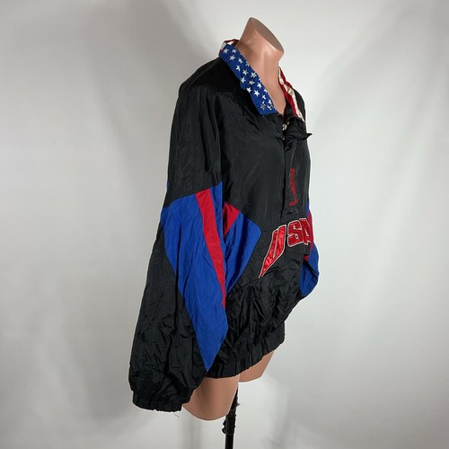 VINTAGE 1996 ATLANTA OLYMPICS STARTER JACKET Windbreaker Pullover XL Anorak - Bild 5 von 11