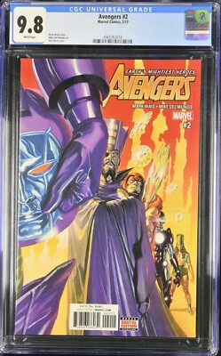 AVENGERS #2 CGC 9.8   WHITE PAGES NM/MT (MARVEL 2017)   ALEX ROSS KANG COVER