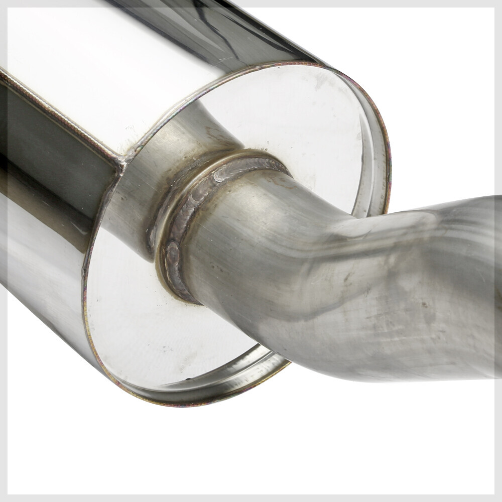 Stainless Steel Catback Exhaust System 4.5" Muffler Tip for 9397 Honda