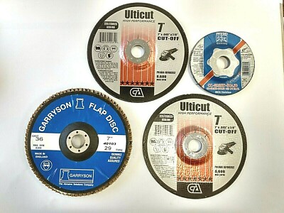 4 PC Combo Pack Cut-Off Disc, Grinding Disc, Flap Disc (NEW)