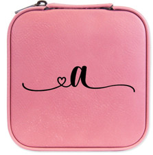 Travel Jewelry Case Personalized, Small Jewelry Box, Bridesmaid's Gift Valentine
