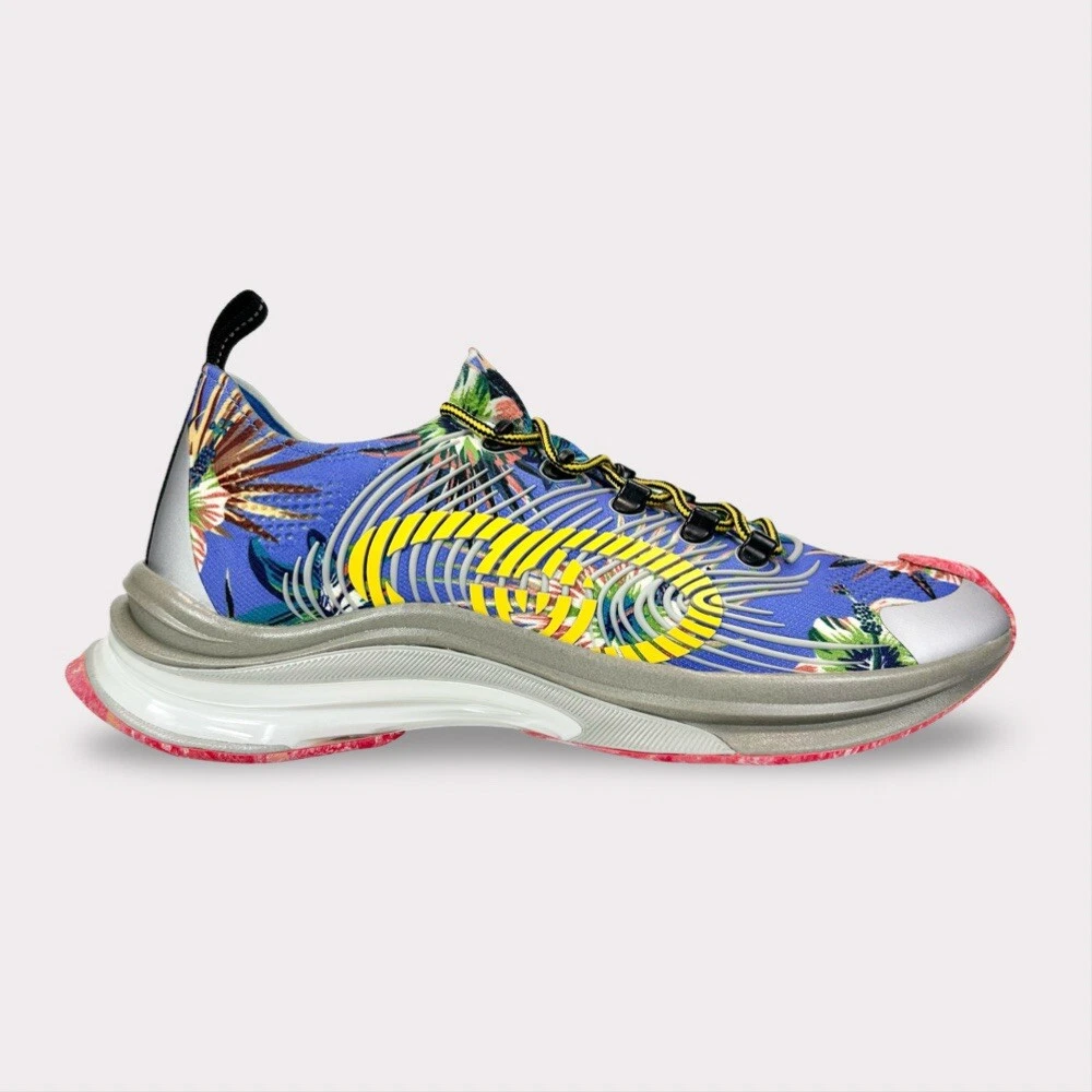 Baskets Gucci Technical Knit Floral Run   Homme 12