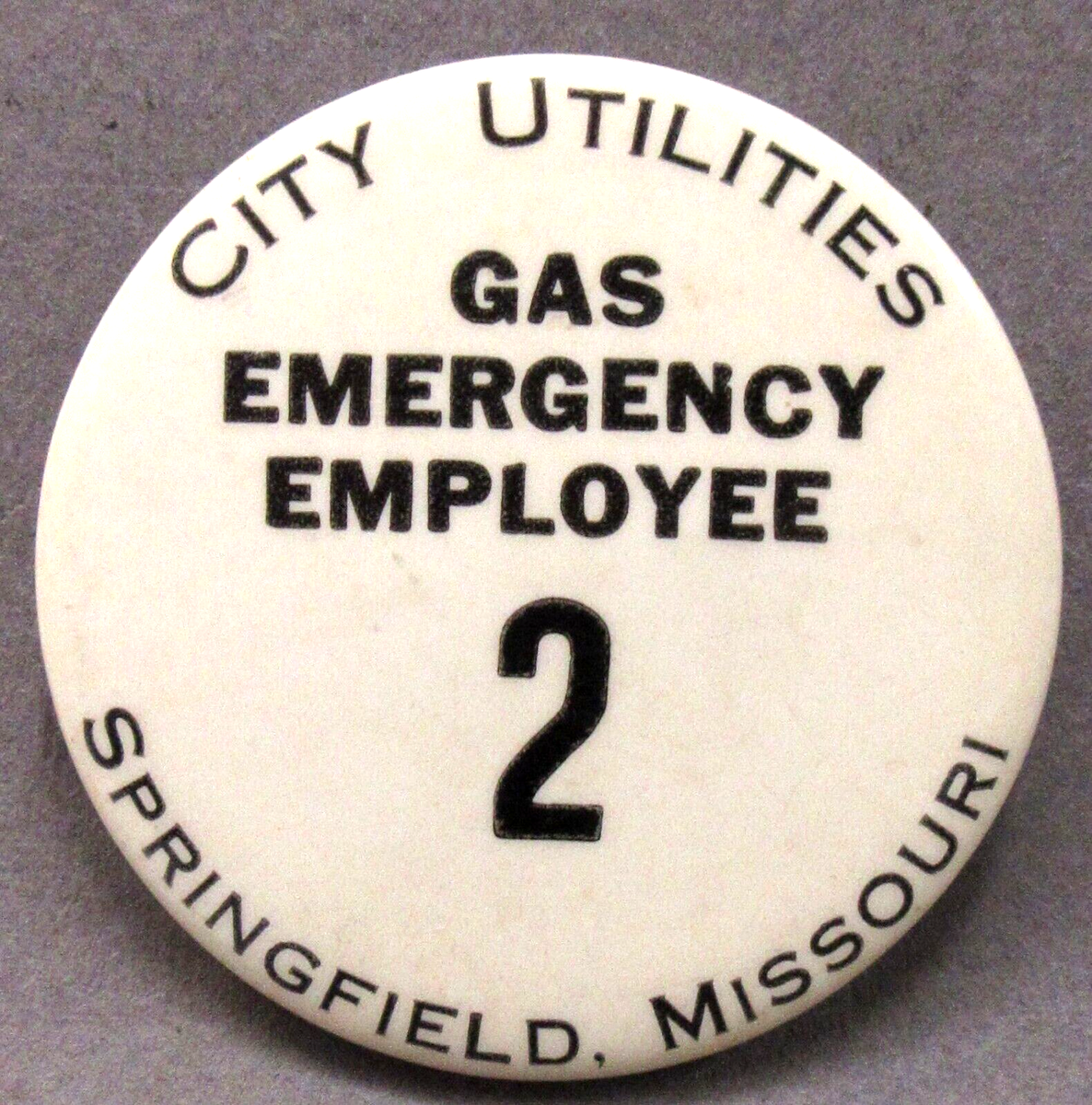 Springfield Missouri City Utilities GAS EMERGENCY EMPLOYEE 2.25