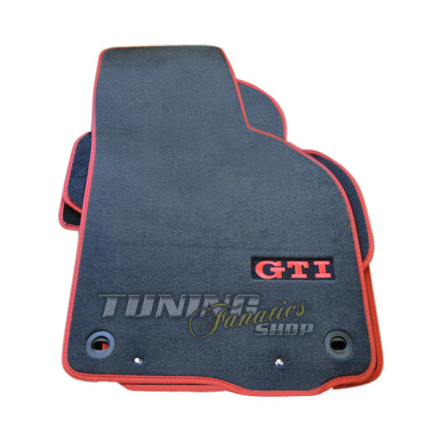 For VW GOLF 5 V 6 VI 4x Original VW Gti Premium Velour Floor Mats Set - Afbeelding 1 van 1