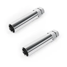 (2) Chrome Socket Key Tools for 6 spline Lug Nuts | 19mm, 3/4", 21mm, 13/16" Hex