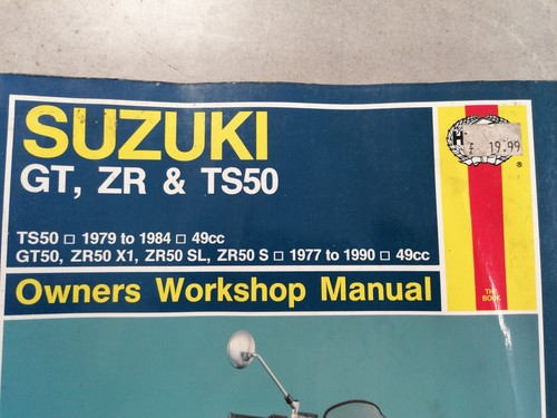 HAYNES MANUAL FOR SUZUKI GT - ZR & TS50 1979 - 1984 SERVICE & MAINTENANCE REPAIR - Picture 2 of 5