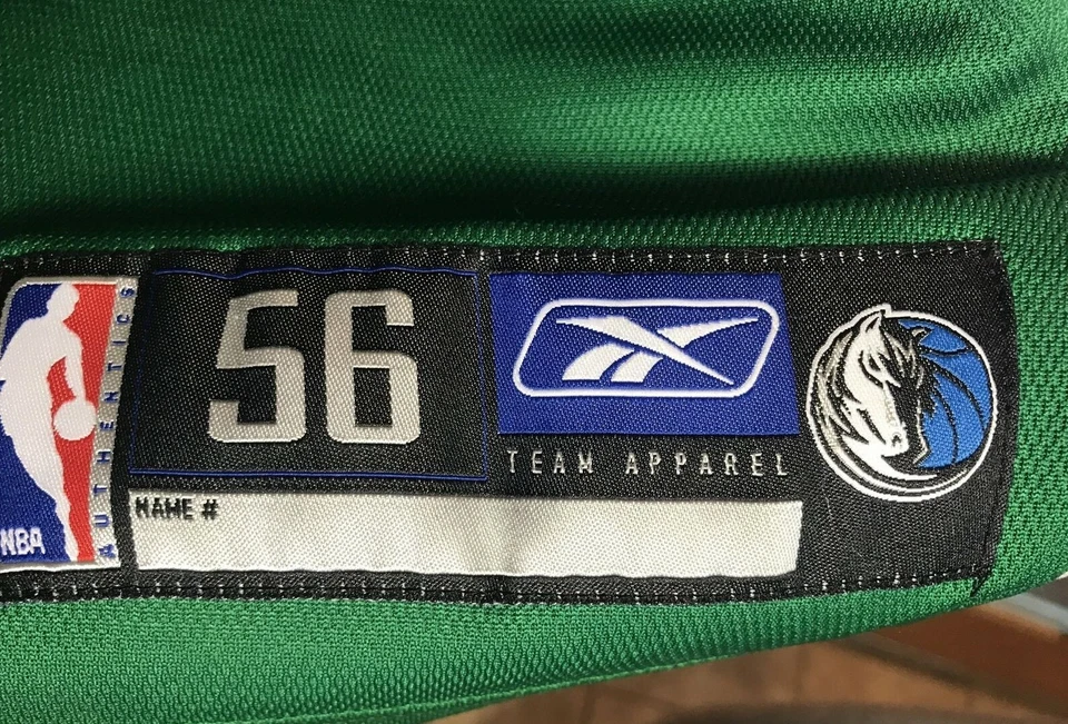 Camiseta para hombre Dirk Nowitzki Dallas MAVS Reebok talla 56 NBA Authentics bordada Foto 4 de 4