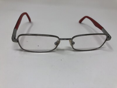 Ray Ban Eyeglasses Kids Youth RB1035 4008 47-15-125 Silver Red Full Rim E982