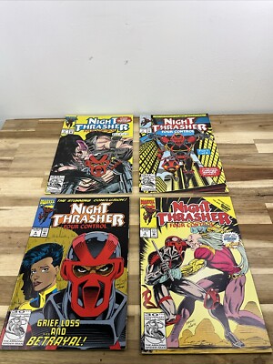 Night Thrasher Four Control 1 2 3 4 Complete 1992 Set Marvel Lot of 4
