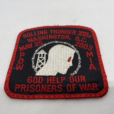 2003 Official Rolling Thunder Patch Harley Motorcycle Washington DC Rally