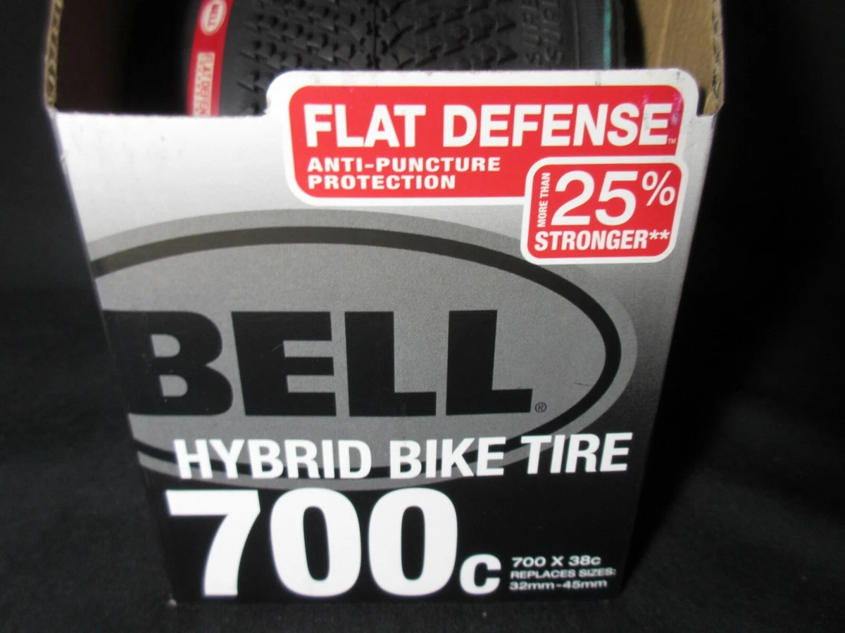 BELL HYBRID BIKE TIRE 700c x 38c Flat Defense Anti Puncture