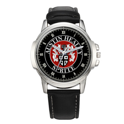 INDIVIDUELLES FAMILIENWAPPEN, FIRMENLOGO HERREN ARMBANDUHR GEBURTSTAG VATERS BESTES GESCHENK
