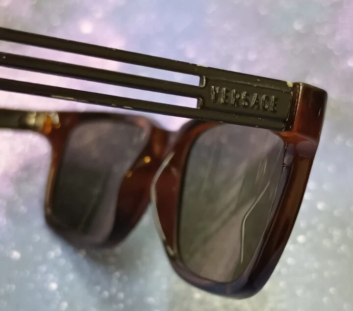 Gianni Versace 1996 Sunglasses Tortoise Unisex Black Metal MOD S16 COL 028 VTG - Image 2 of 4