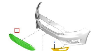 Genuine Ford Focus 2014 Front Upper Grille 1883657 for sale online  
