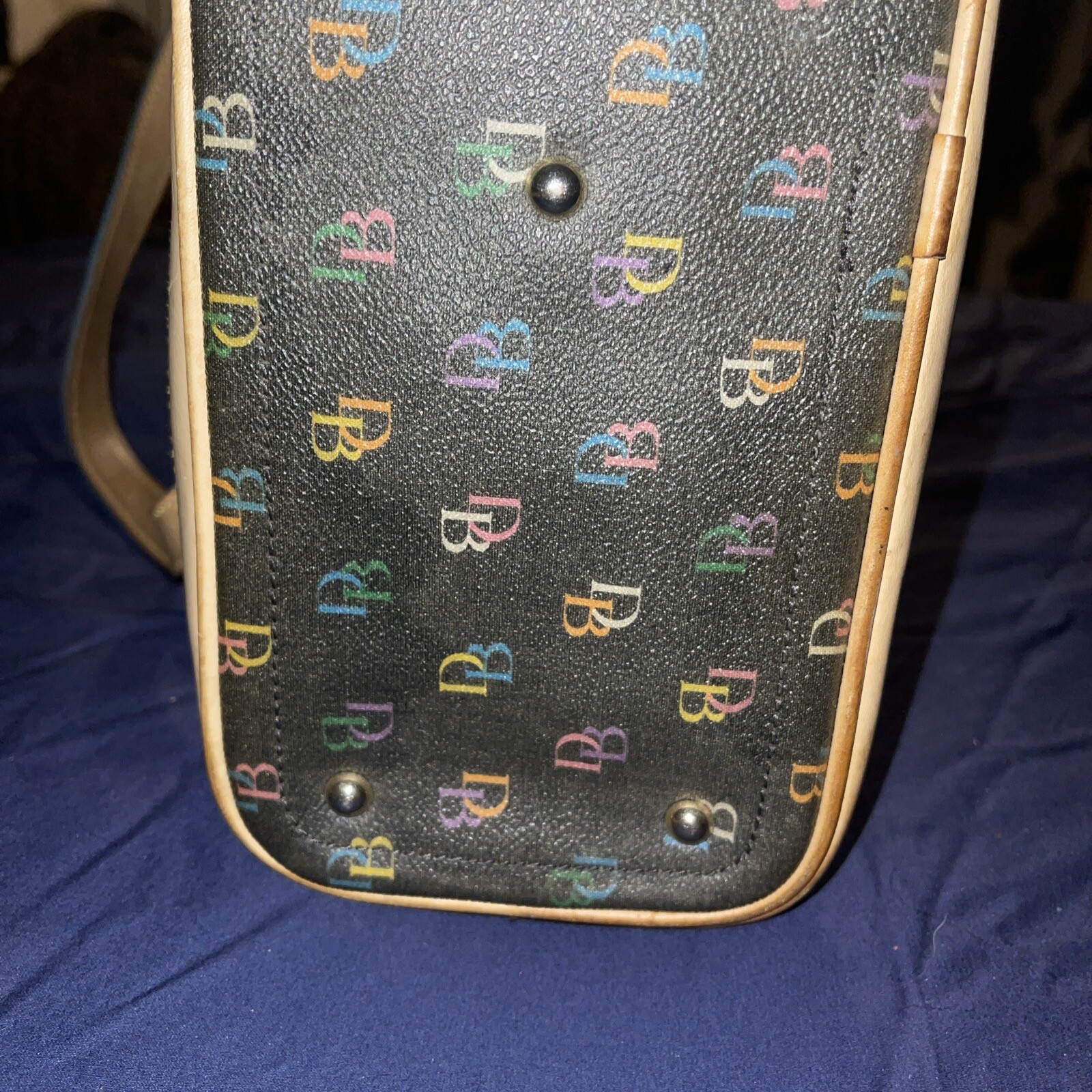 Vintage Dooney & Bourke Heart Charm Purse Y2k Rainbow Vinyl Handbag eBay