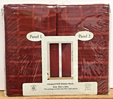 Sultan's Linens Jacquard Sheer Voile Window Panels 80x84 Rod Pocket Burgundy NEW