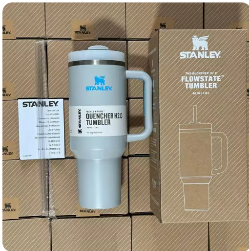 New 2024 Stanley H2.0 Tumblers (30oz/887mL) - Stainless, With Handle & Straw Lid