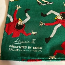 Retro Novelty Lupine The Third Fujiko Monkey Punch Bandana Handkerchief Esso Vin